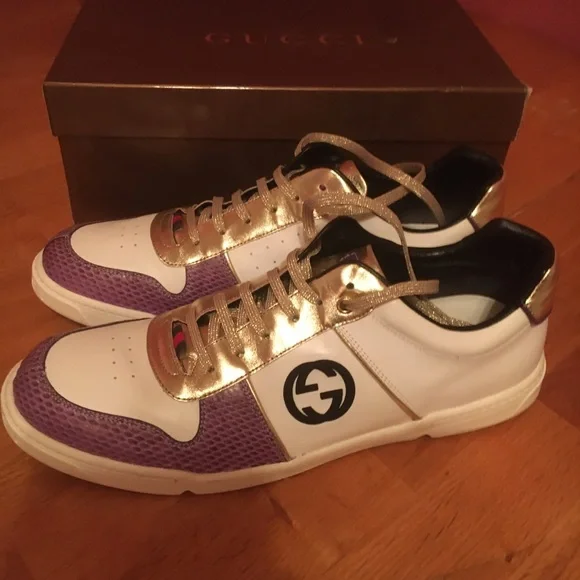 Gucci | Shoes | Gucci Alligator And Leather Sneakers 5th Ave  display picture 1